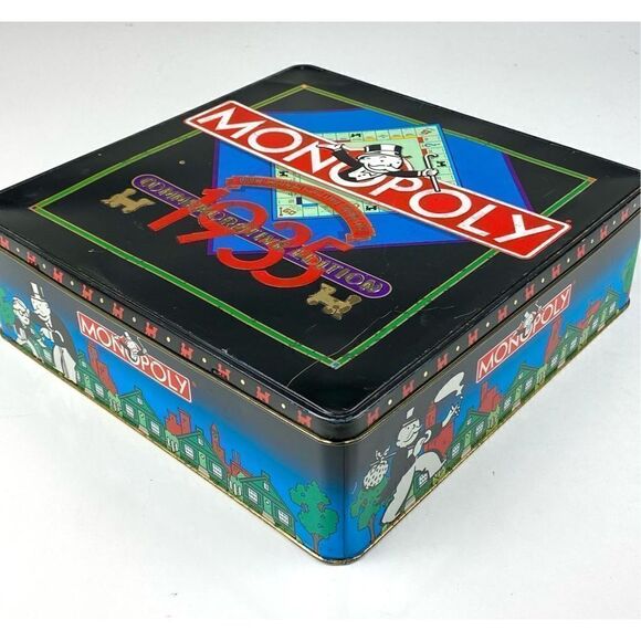 1985 Parker Brothers 1935 Commemorative Monopoly Edition Board Game in Tin Box Y - Picture 8 of 12